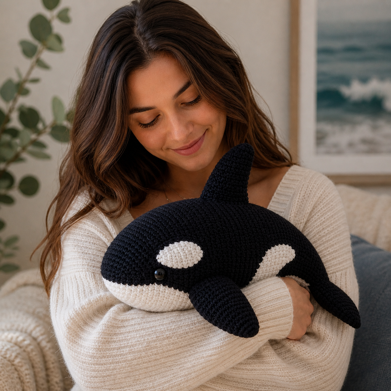 Orca Crochet Pattern PDF, Killer Whale Amigurumi, Ocean Animal