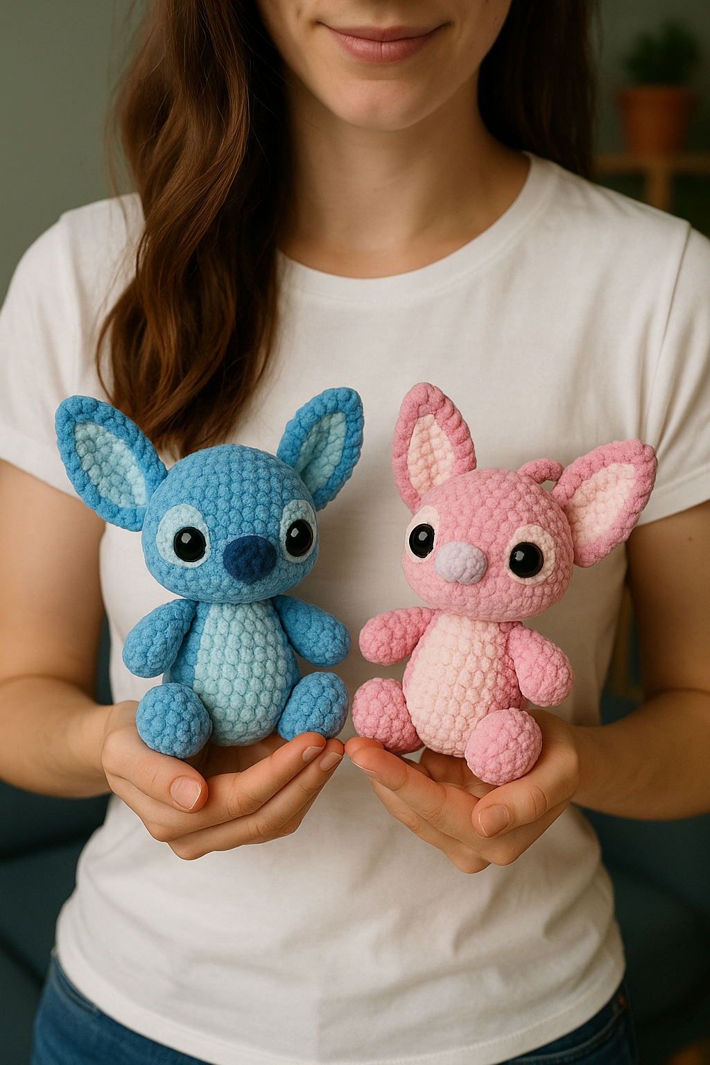 Stitch & Angel – Schema Amigurumi in Italiano | PDF Digitale all’Uncinetto