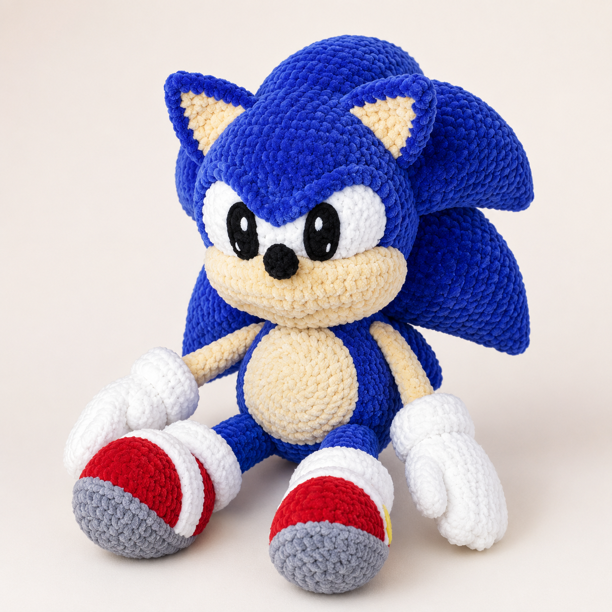 Schema Amigurumi Sonic – PDF in Italiano con Foto Passo Passo