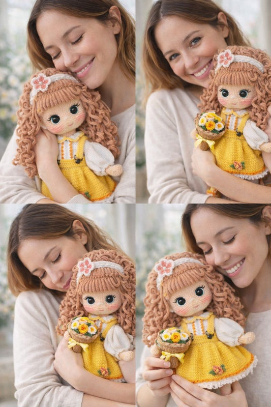 Handmade Amigurumi Crochet Doll – Premium Artisan Doll, Unique Gift for Girls & Collectors