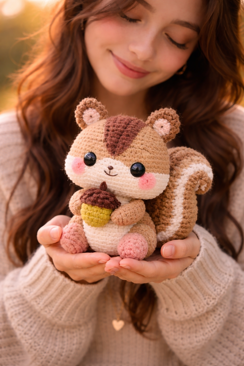 🐿️ Handmade Squirrel Amigurumi – Cute Woodland Edition