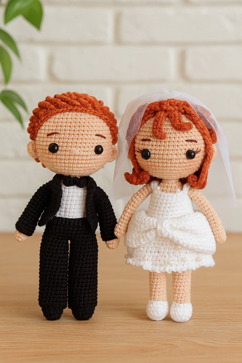 Adorable Crochet Bride And Groom Amigurumi PDF Pattern, Easy DIY Wedding Couple Dolls, Beginner Friendly English Instructions Gift Idea