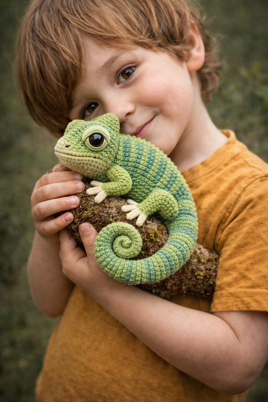 Chameleon Amigurumi Crochet Pattern — PDF Instant Download