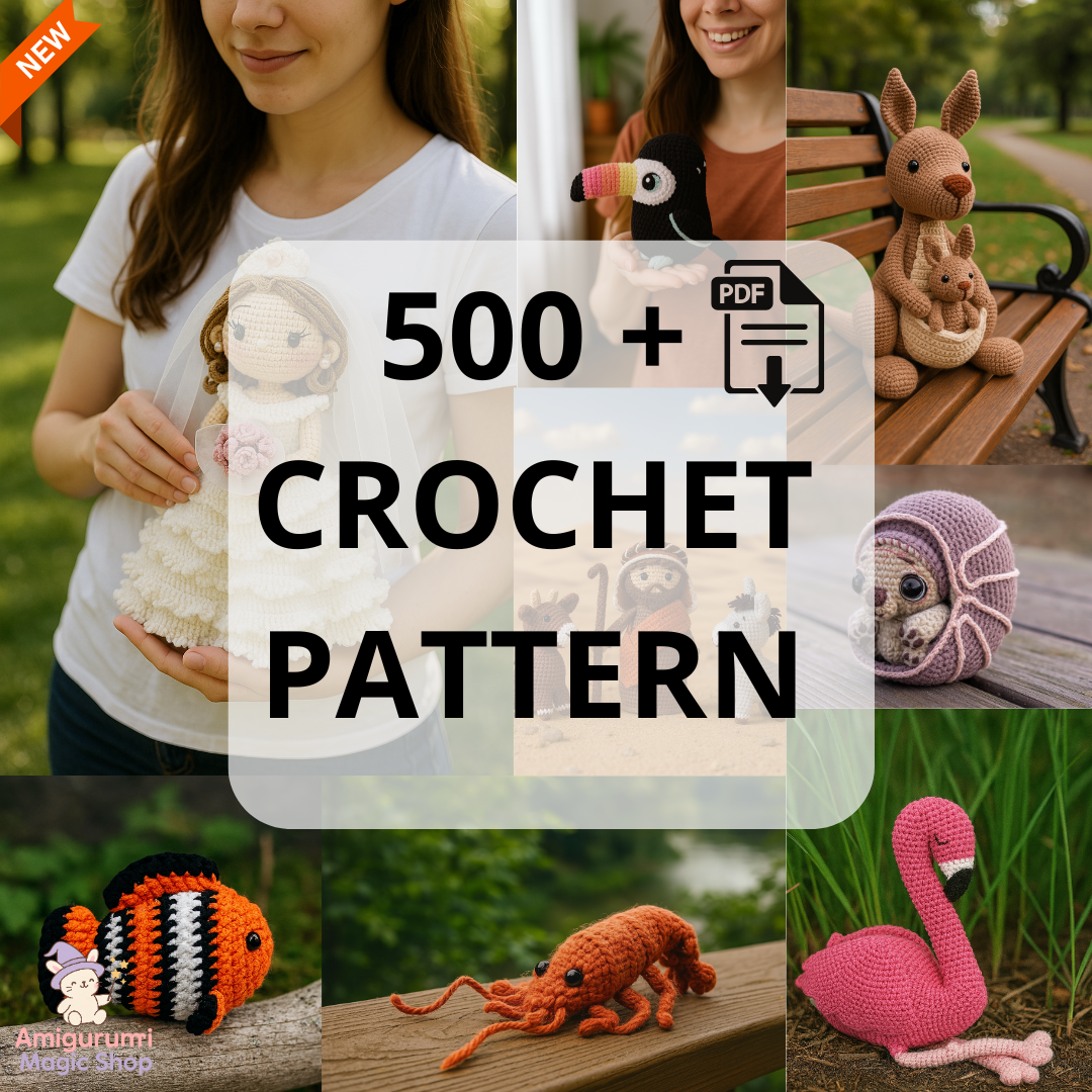 Magic Bundle – 500 Amigurumi Crochet Patterns (Digital Download)