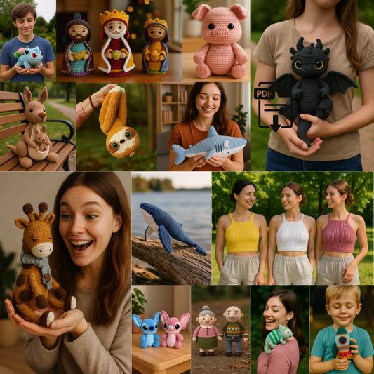 1500+ Amigurumi Patterns – Mega PDF Bundle (Digital Download)